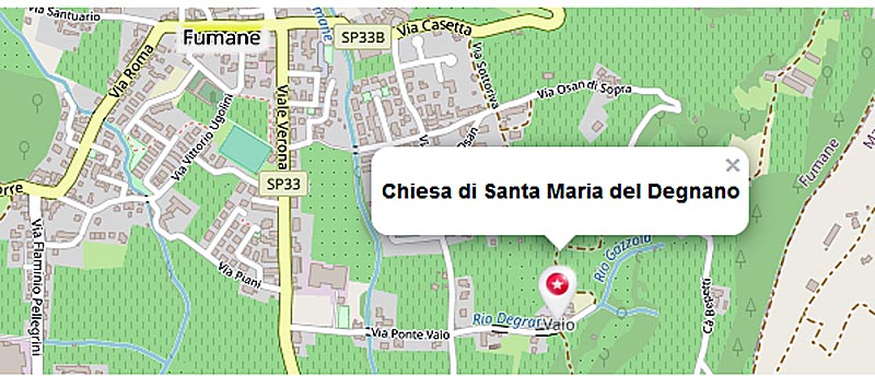 Mappa del Santuario carta
